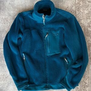 Mountain Hardwear Blue Fleece Sherpa Jacket, full zip